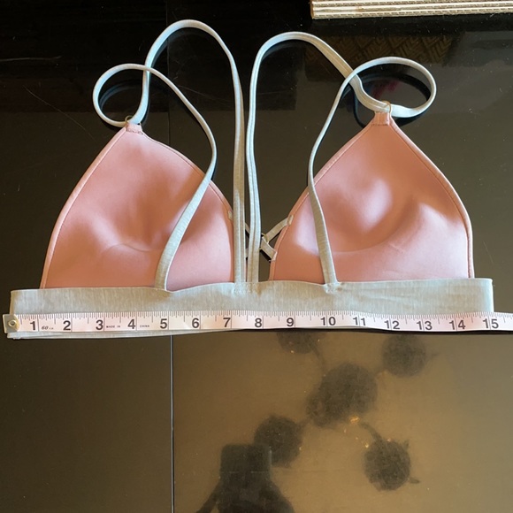 Pink Victoria’s Secret pink/gray bralette size lg - Picture 6 of 6